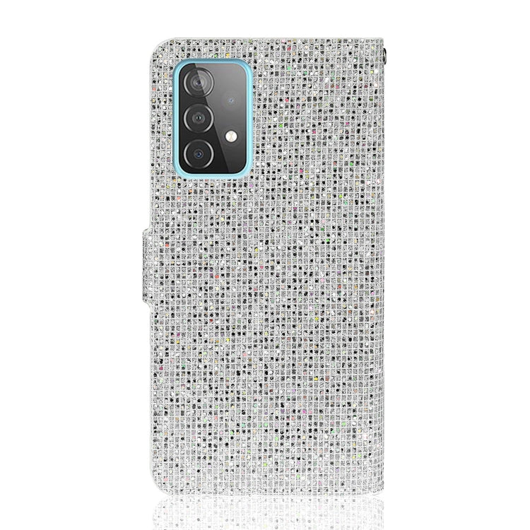 For Samsung Galaxy A73 Glitter Powder Leather Phone Case