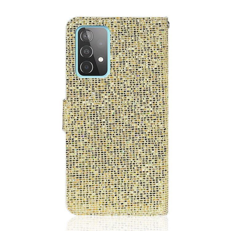 For Samsung Galaxy A73 Glitter Powder Leather Phone Case