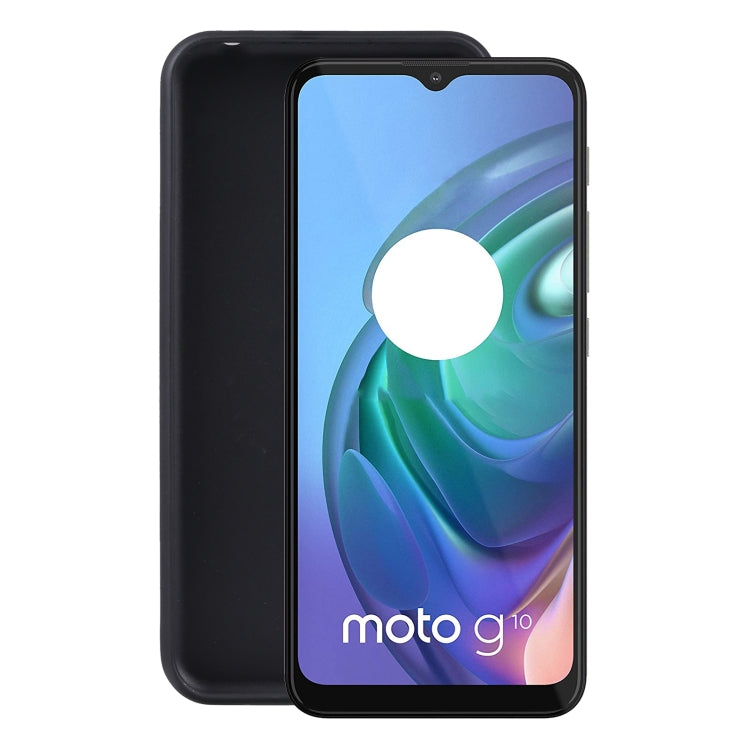 TPU Phone Case For Motorola Moto G10 Power(Full Matte Black)