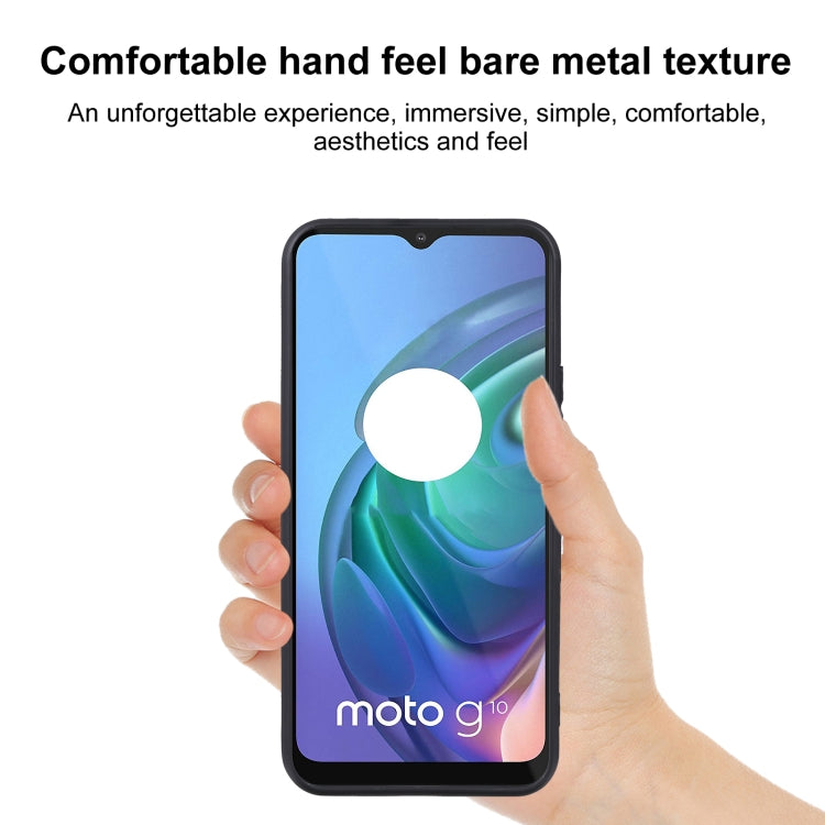 TPU Phone Case For Motorola Moto G10 Power(Full Matte Black)