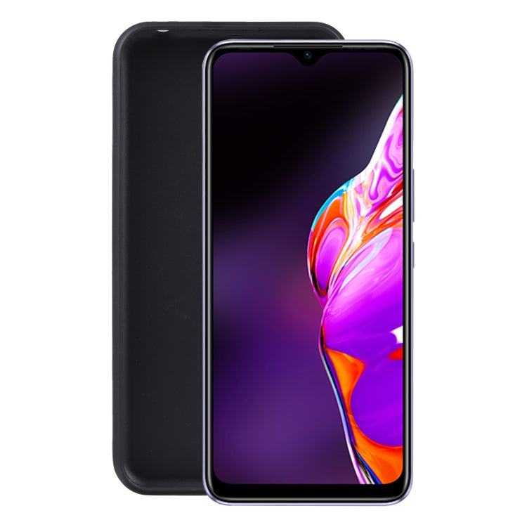TPU Phone Case For Infinix Hot 10s(Full Matte Black)