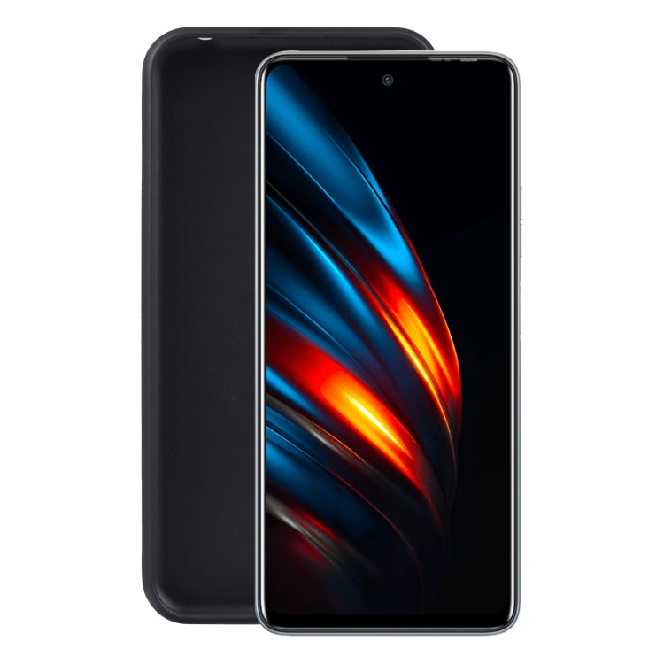 TPU Phone Case For Tecno Pova 2 / LE7(Full Matte Black)
