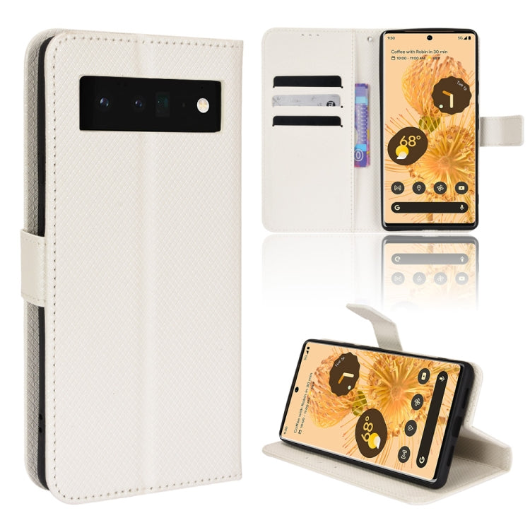 For Google Pixel 6 Pro Diamond Texture Leather Phone Case