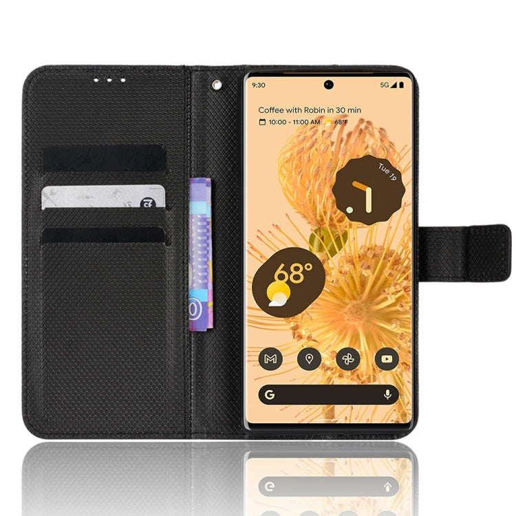 For Google Pixel 6 Pro Diamond Texture Leather Phone Case