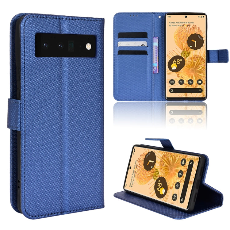 For Google Pixel 6 Pro Diamond Texture Leather Phone Case