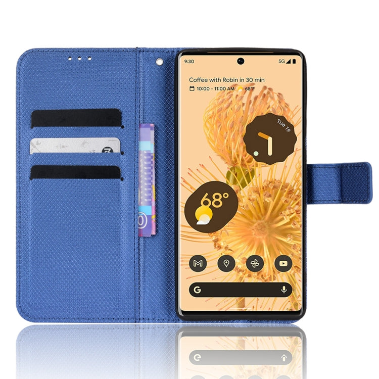 For Google Pixel 6 Pro Diamond Texture Leather Phone Case