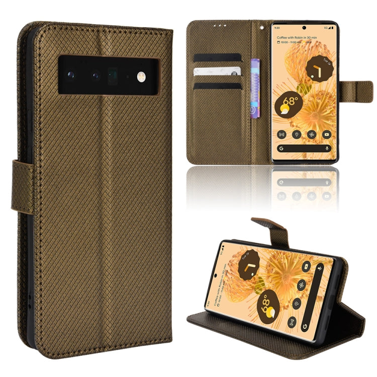 For Google Pixel 6 Pro Diamond Texture Leather Phone Case