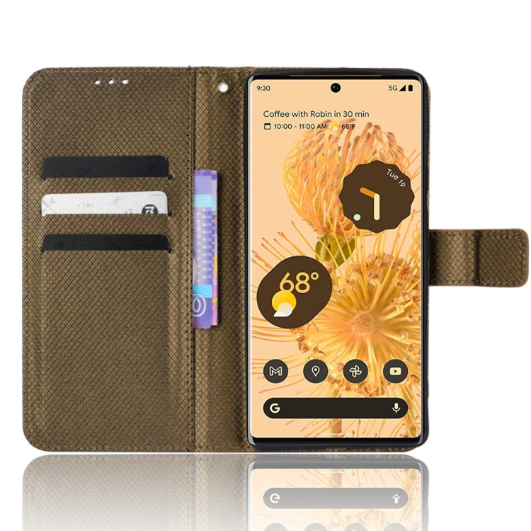 For Google Pixel 6 Pro Diamond Texture Leather Phone Case
