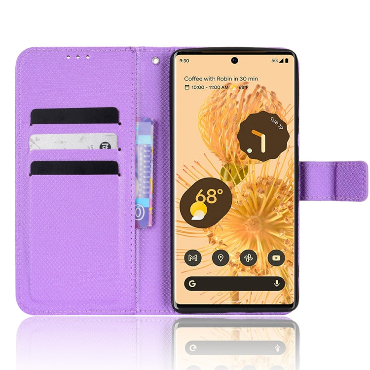 For Google Pixel 6 Pro Diamond Texture Leather Phone Case