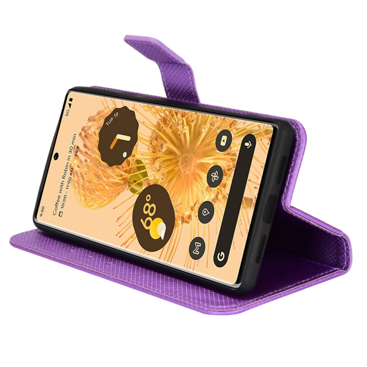 For Google Pixel 6 Pro Diamond Texture Leather Phone Case