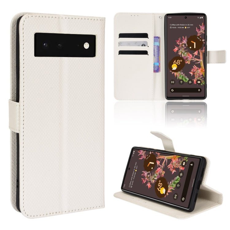 For Google Pixel 6 Diamond Texture Leather Phone Case