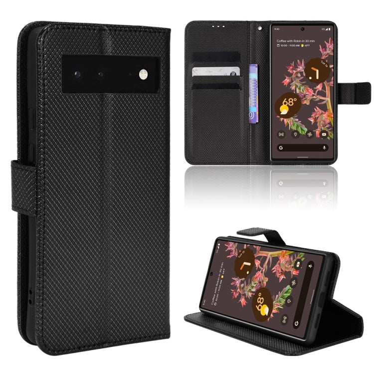 For Google Pixel 6 Diamond Texture Leather Phone Case