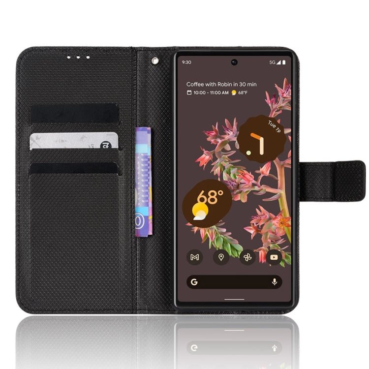 For Google Pixel 6 Diamond Texture Leather Phone Case