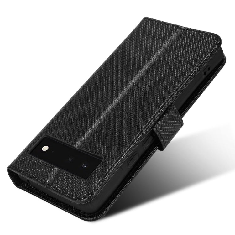 For Google Pixel 6 Diamond Texture Leather Phone Case