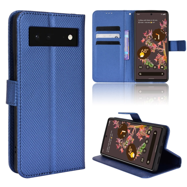 For Google Pixel 6 Diamond Texture Leather Phone Case