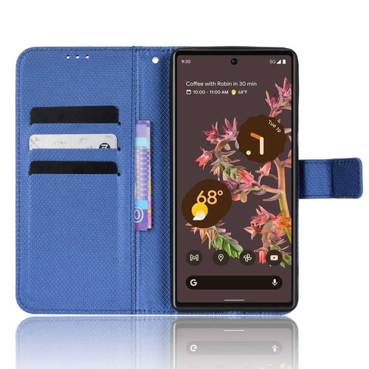 For Google Pixel 6 Diamond Texture Leather Phone Case