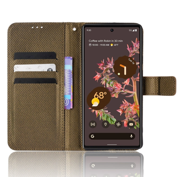 For Google Pixel 6 Diamond Texture Leather Phone Case