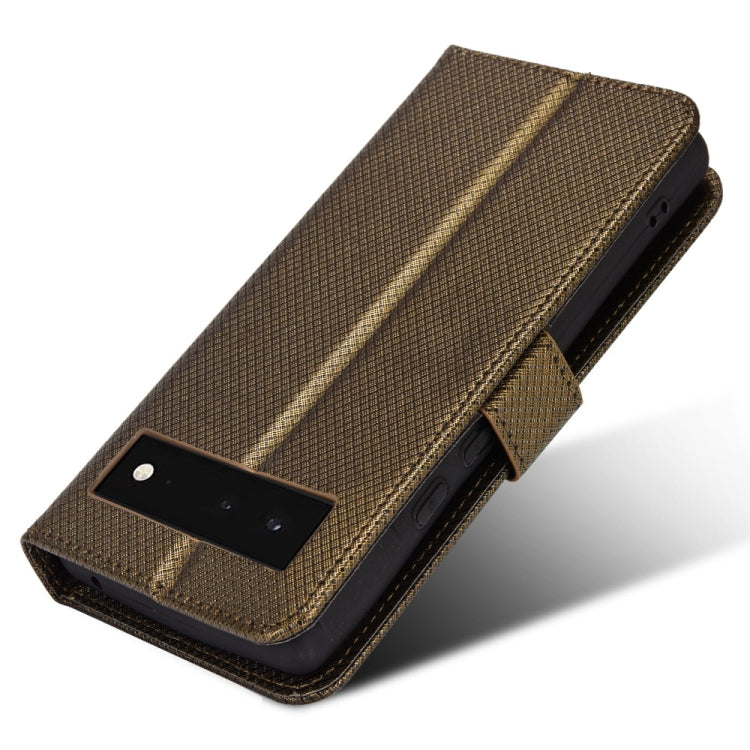 For Google Pixel 6 Diamond Texture Leather Phone Case