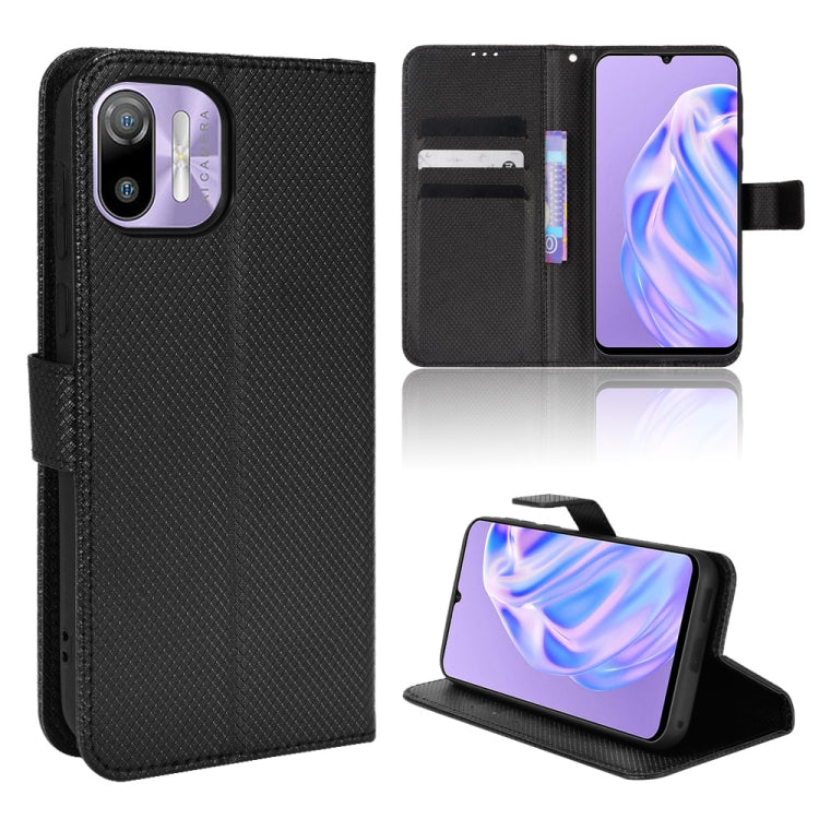 For Ulefone Note 6/ Note 6P Diamond Texture Leather Phone Case