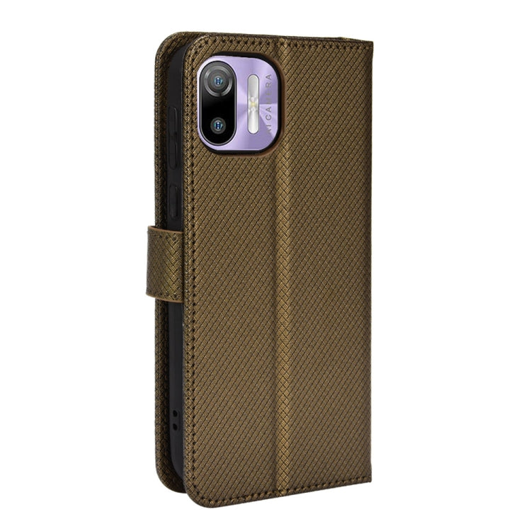 For Ulefone Note 6/ Note 6P Diamond Texture Leather Phone Case