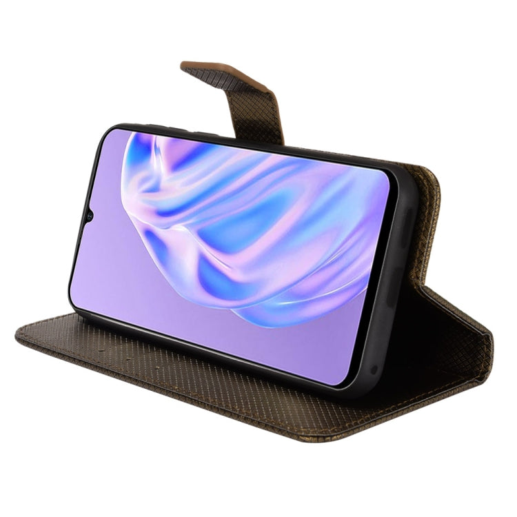 For Ulefone Note 6/ Note 6P Diamond Texture Leather Phone Case