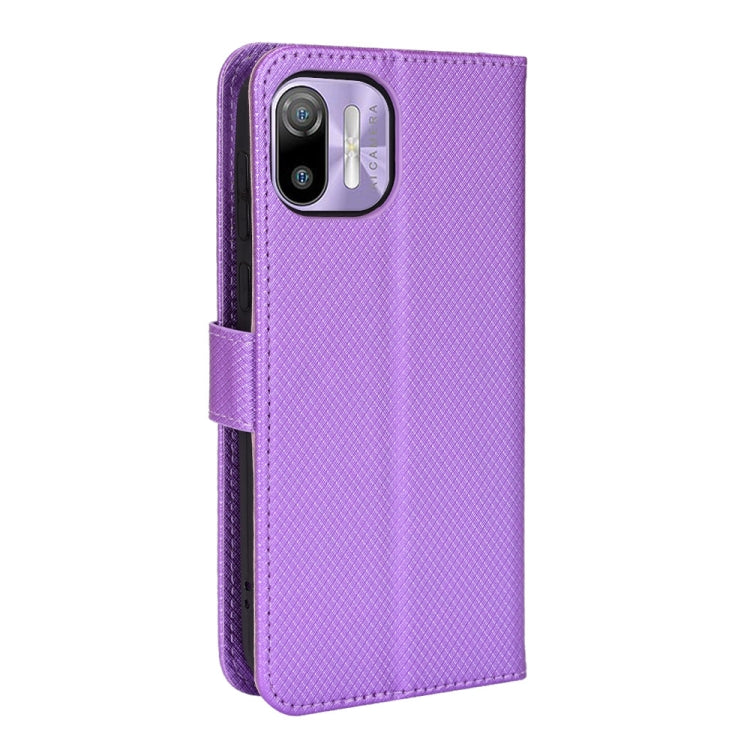 For Ulefone Note 6/ Note 6P Diamond Texture Leather Phone Case
