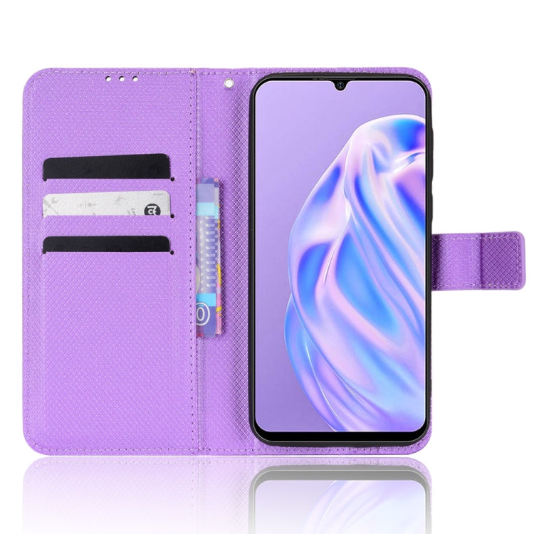 For Ulefone Note 6/ Note 6P Diamond Texture Leather Phone Case