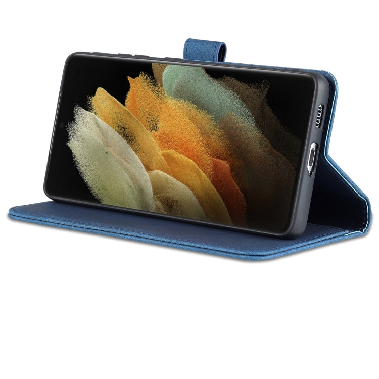 For Samsung Galaxy S21 Ultra 5G AZNS Dream II Skin Feel Horizontal Flip Leather Case