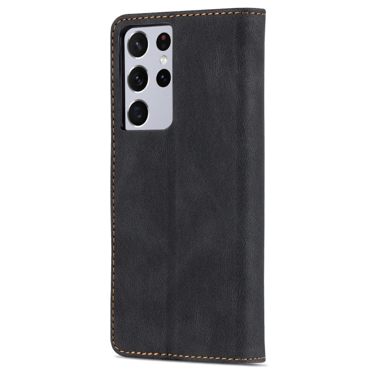 For Samsung Galaxy S21 Ultra 5G AZNS Dream II Skin Feel Horizontal Flip Leather Case
