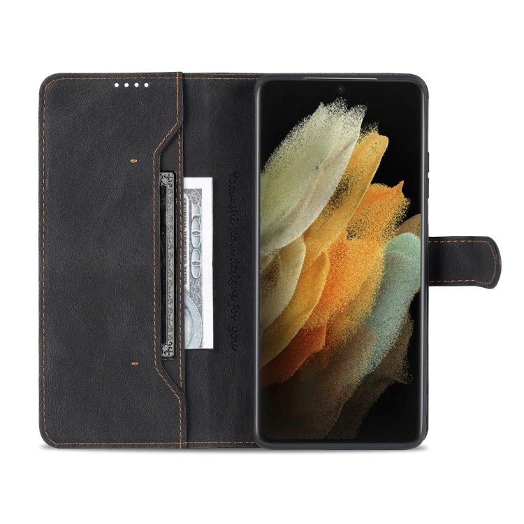 For Samsung Galaxy S21 Ultra 5G AZNS Dream II Skin Feel Horizontal Flip Leather Case