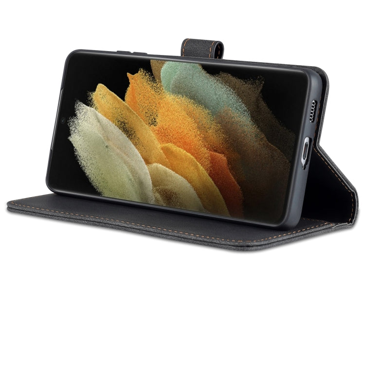 For Samsung Galaxy S21 Ultra 5G AZNS Dream II Skin Feel Horizontal Flip Leather Case