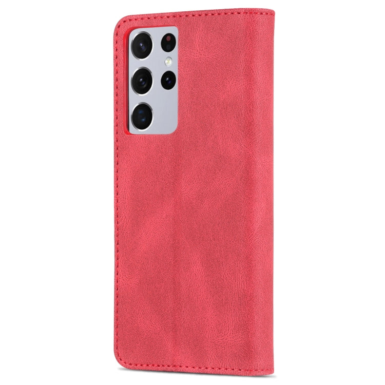 For Samsung Galaxy S21 Ultra 5G AZNS Dream II Skin Feel Horizontal Flip Leather Case