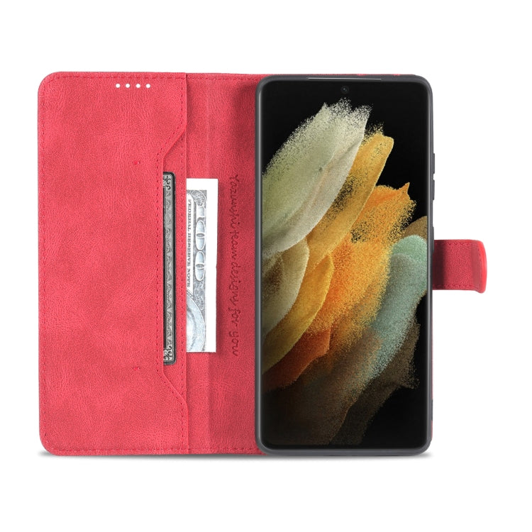 For Samsung Galaxy S21 Ultra 5G AZNS Dream II Skin Feel Horizontal Flip Leather Case