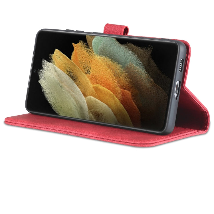 For Samsung Galaxy S21 Ultra 5G AZNS Dream II Skin Feel Horizontal Flip Leather Case