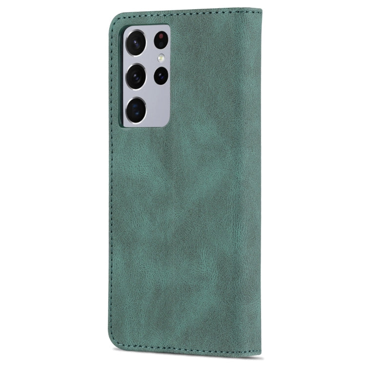 For Samsung Galaxy S21 Ultra 5G AZNS Dream II Skin Feel Horizontal Flip Leather Case