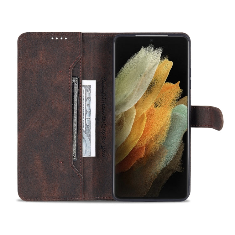 For Samsung Galaxy S21 Ultra 5G AZNS Dream II Skin Feel Horizontal Flip Leather Case