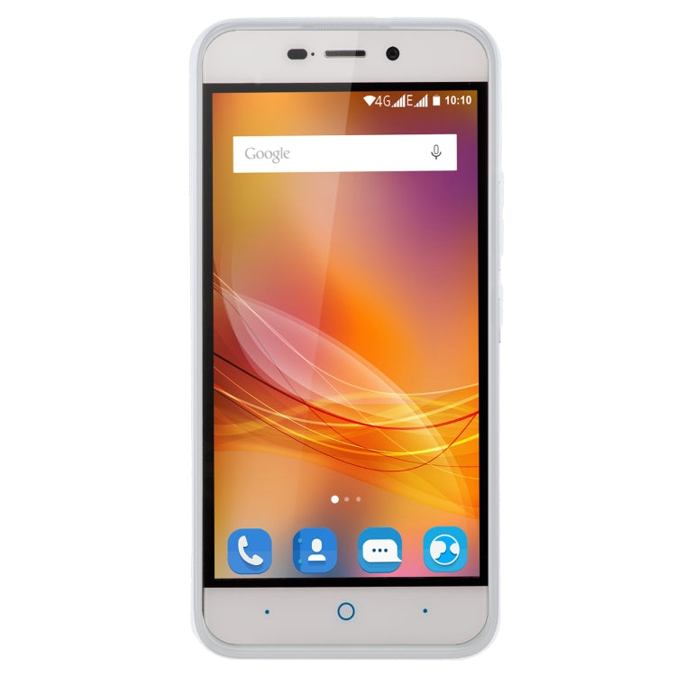 TPU Phone Case For ZTE Blade A452(Pudding Transparent White)
