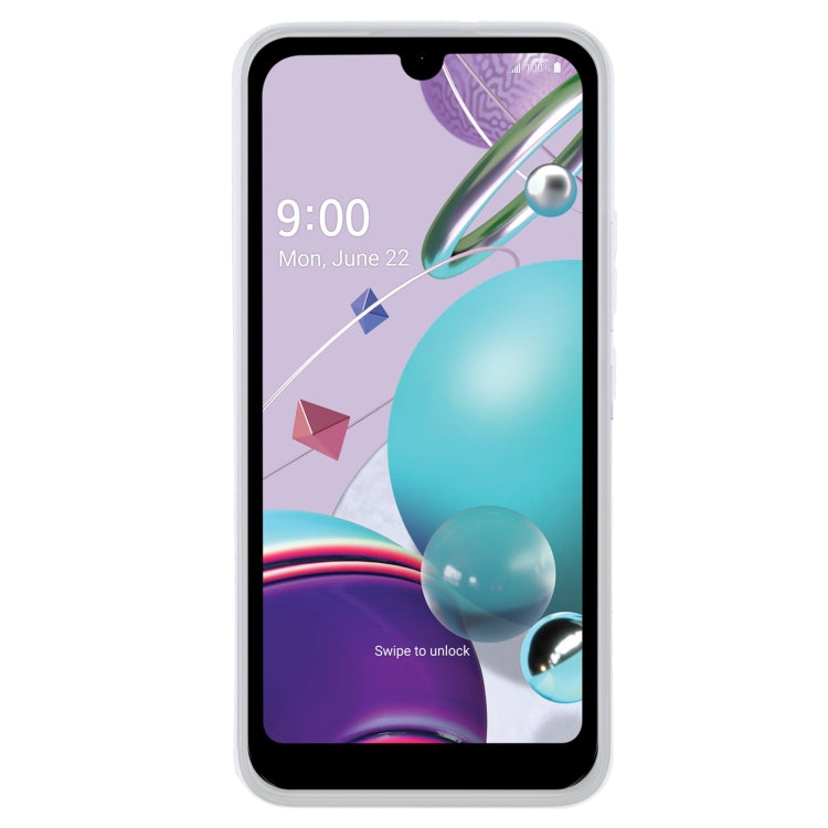 TPU Phone Case For LG Aristo 5(Pudding Transparent White)