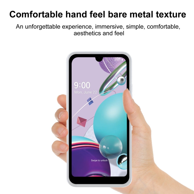 TPU Phone Case For LG Aristo 5(Pudding Transparent White)