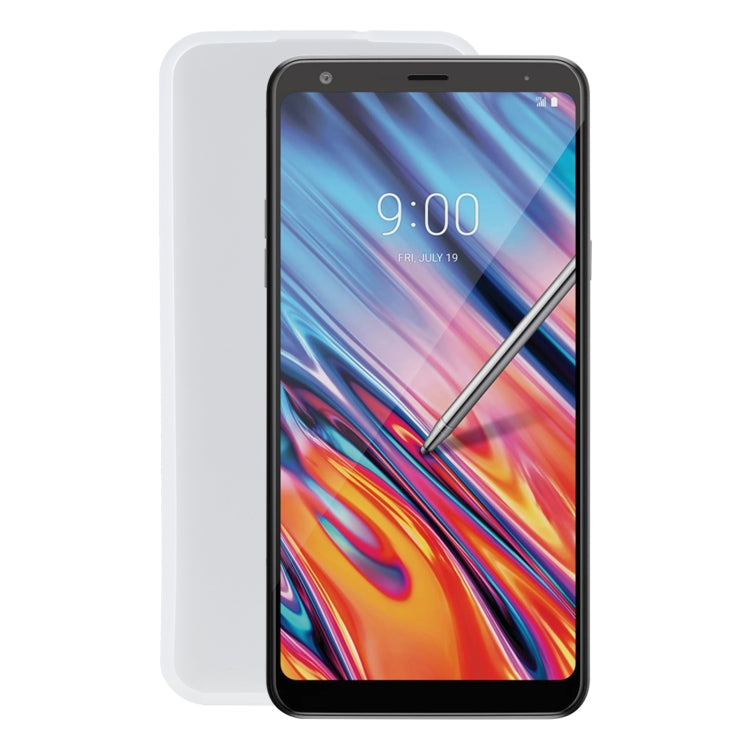 TPU Phone Case For LG Stylo 5 / Stylus 5(Pudding Transparent White)