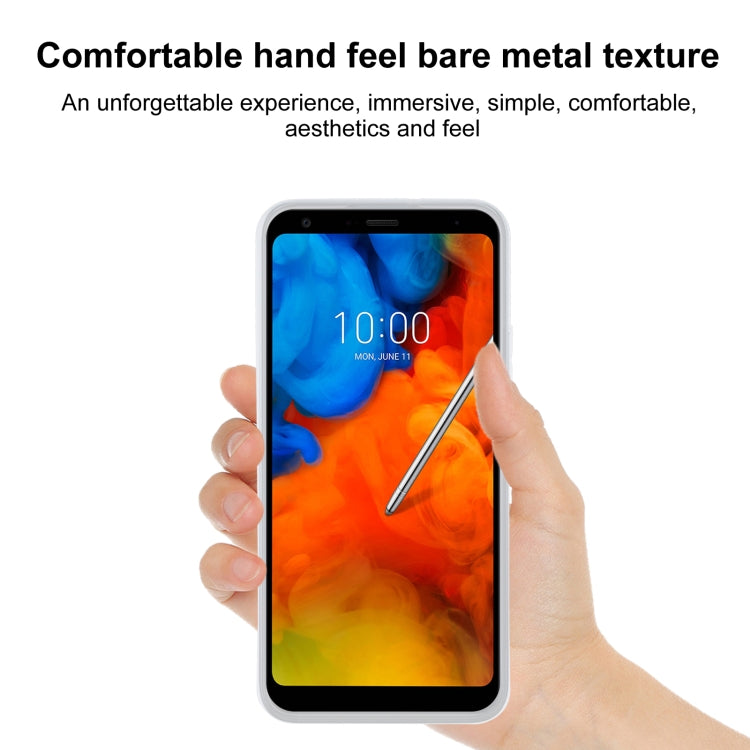 TPU Phone Case For LG Q Stylus(Pudding Transparent White)