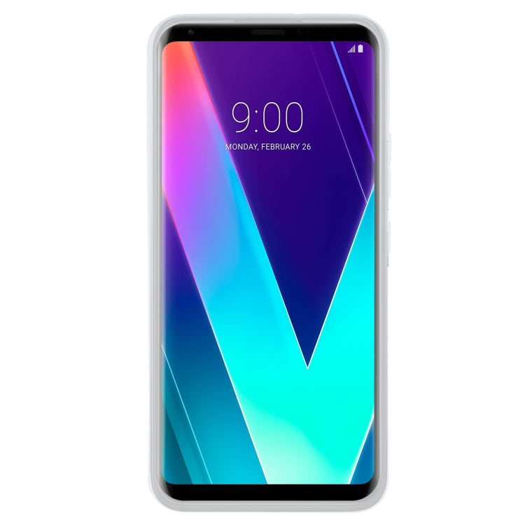 TPU Phone Case For LG V30S ThinQ(Pudding Transparent White)