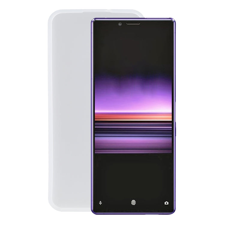 TPU Phone Case For Sony Xperia XZ4(Pudding Transparent White)