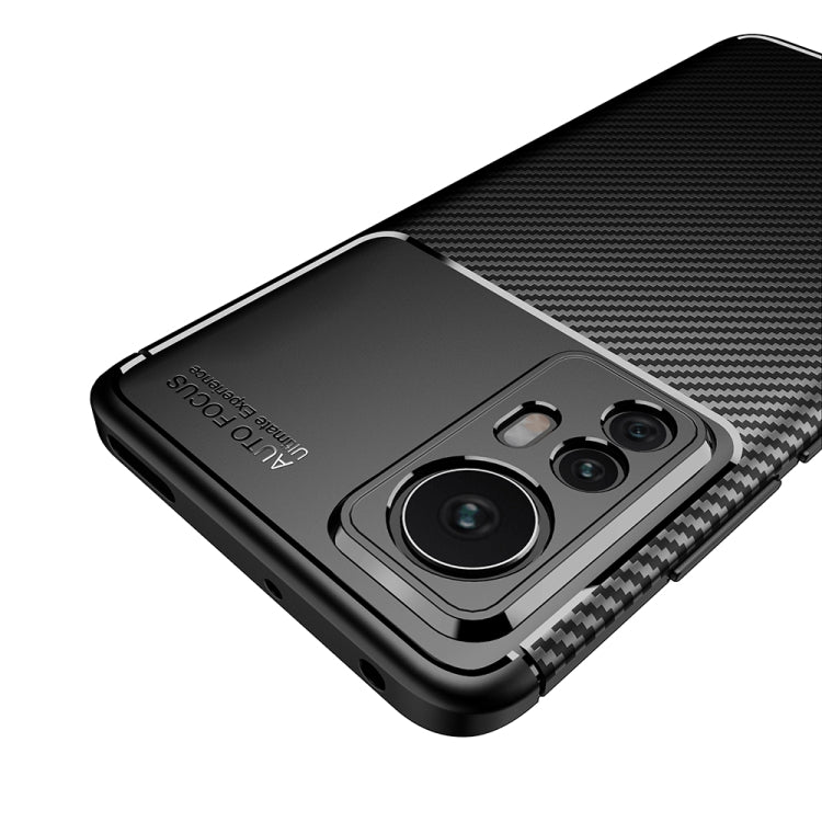For Xiaomi 12 5G Carbon Fiber Texture Shockproof TPU Phone Case