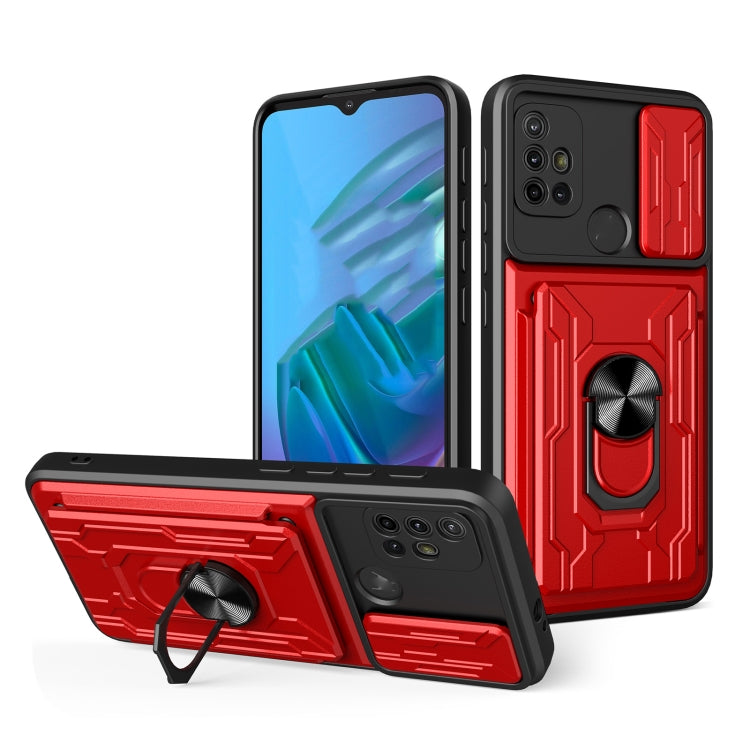 For Motorola Moto G30 Sliding Camshield Card Phone Case