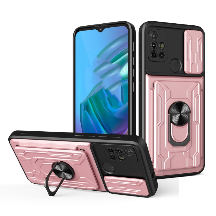 For Motorola Moto G30 Sliding Camshield Card Phone Case