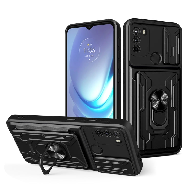 For Motorola Moto G50 Sliding Camshield Card Phone Case