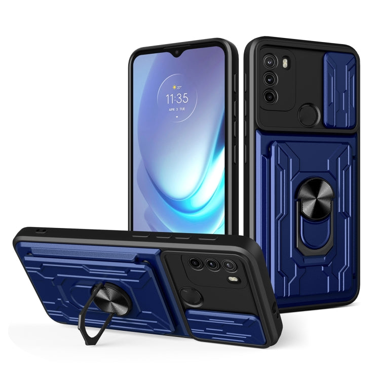 For Motorola Moto G50 Sliding Camshield Card Phone Case