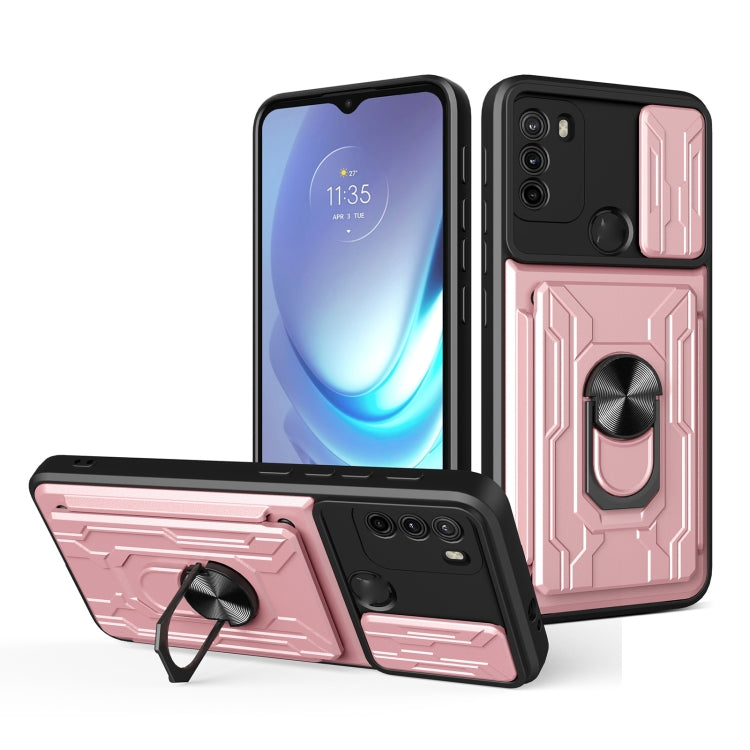 For Motorola Moto G50 Sliding Camshield Card Phone Case