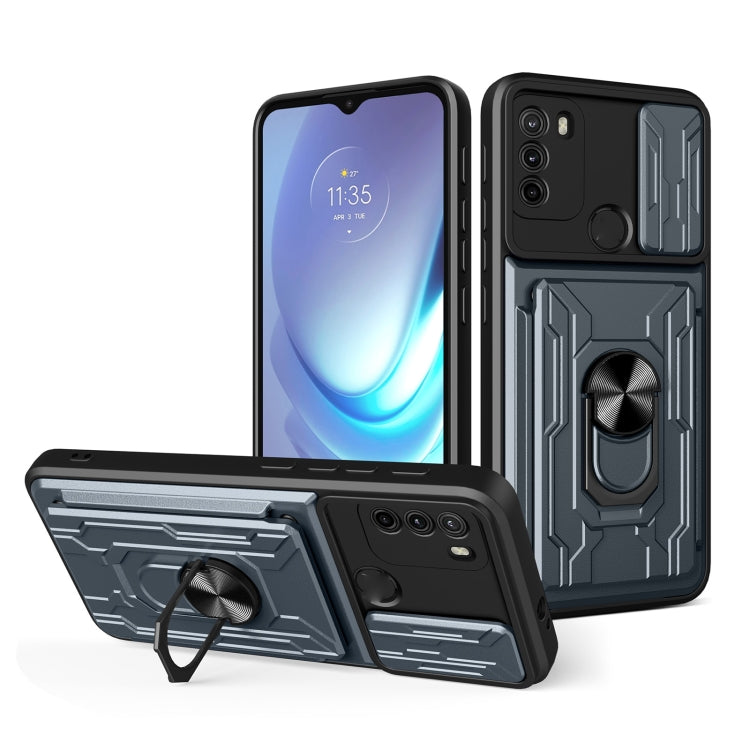 For Motorola Moto G50 Sliding Camshield Card Phone Case